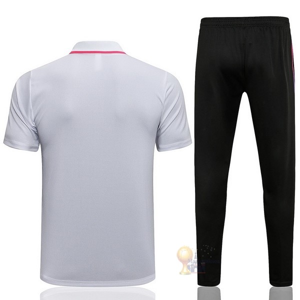 Calcio Maglie Set Completo Polo Paris Saint Germain 2021 2022 Bianco Purpureo Nero