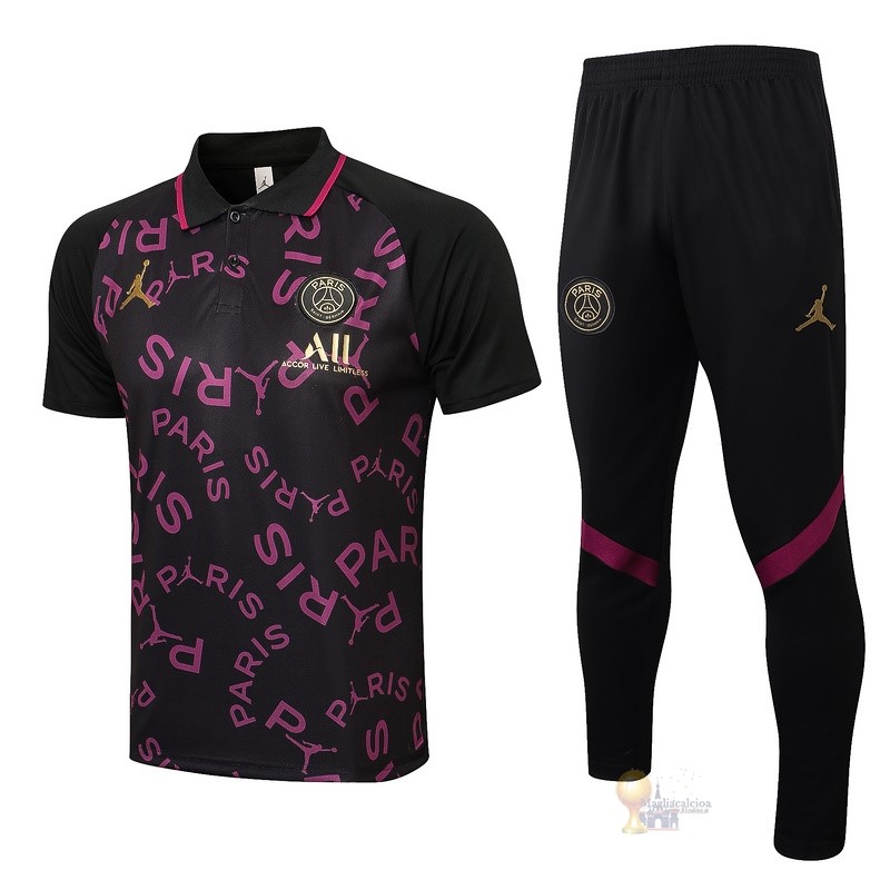 Calcio Maglie Set Completo Polo Paris Saint Germain 2021 2022 Borgogna