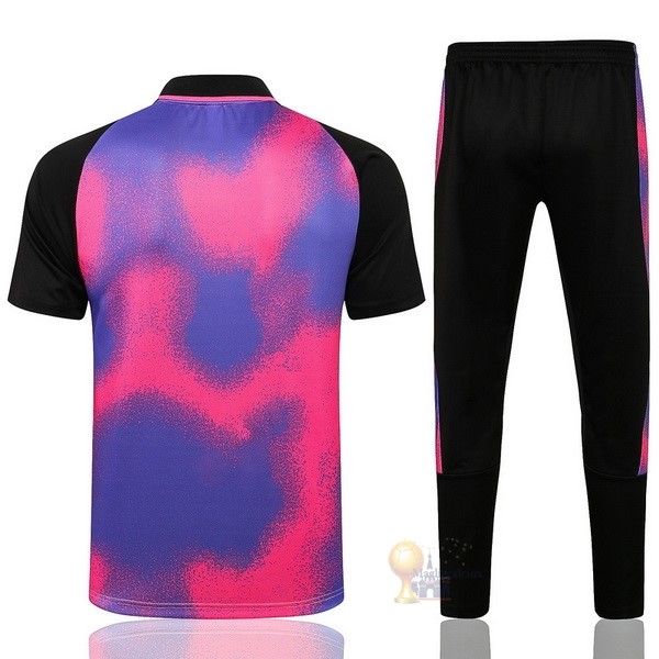 Calcio Maglie Set Completo Polo Paris Saint Germain 2021 2022 II Purpureo Nero