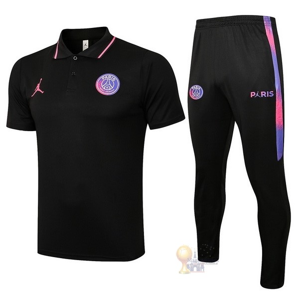 Calcio Maglie Set Completo Polo Paris Saint Germain 2021 2022 I Nero Purpureo