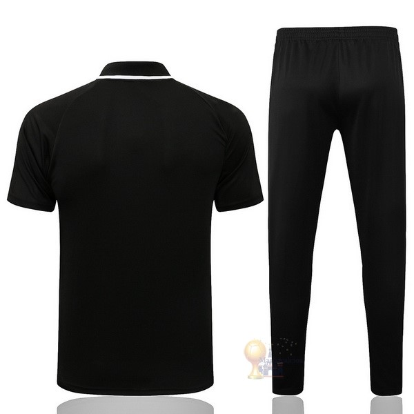 Calcio Maglie Set Completo Polo Paris Saint Germain 2021 2022 Nero Bianco