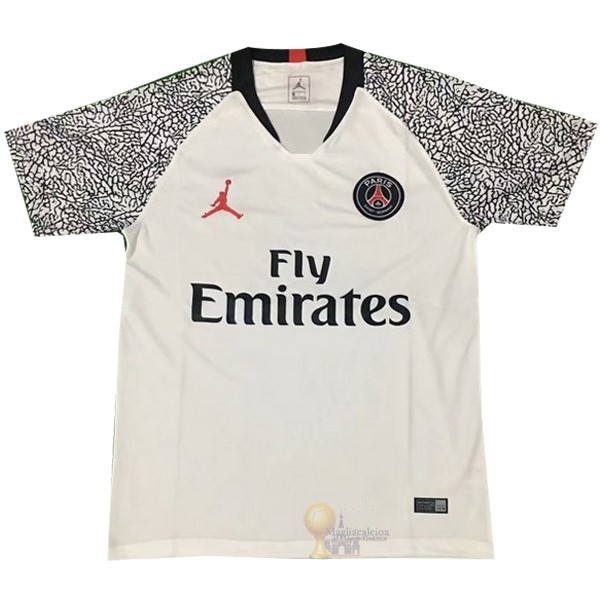 Calcio Maglie Formazione Paris Saint Germain 2019 2020 Bianco Nero