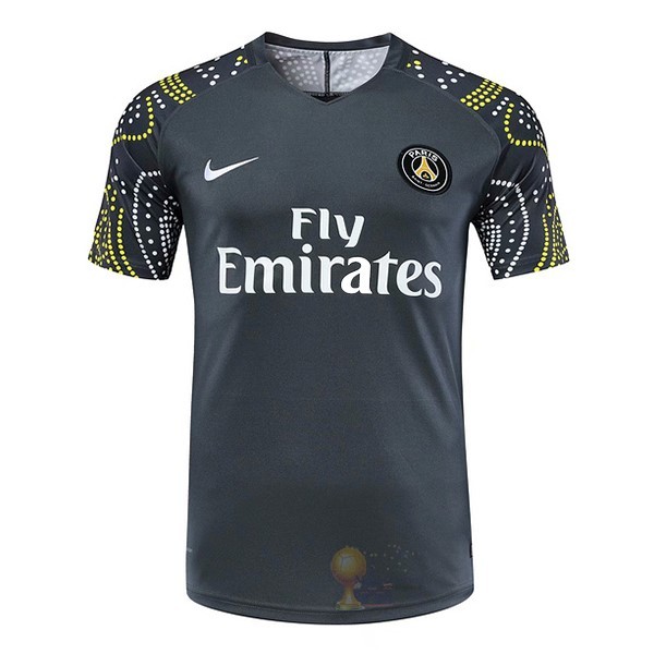 Calcio Maglie Formazione Paris Saint Germain 2019 2020 Nero Giallo