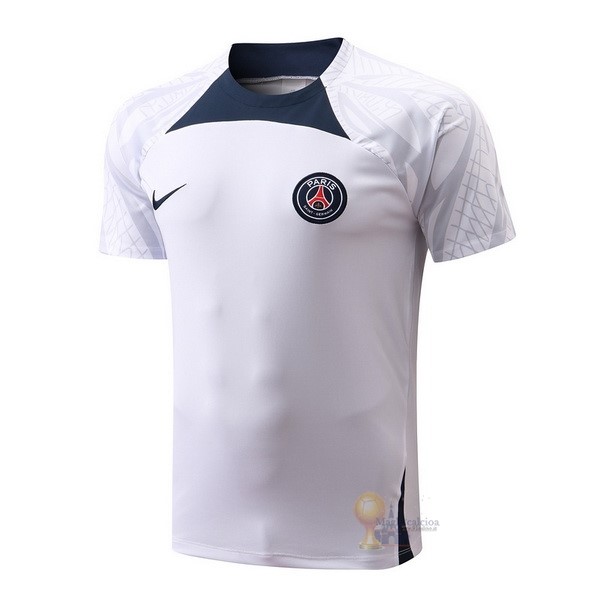 Calcio Maglie Formazione Paris Saint Germain 2022 2023 Bianco Blu