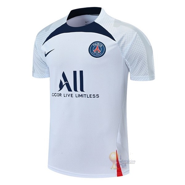 Calcio Maglie Formazione Paris Saint Germain 2022 2023 Bianco I Blu