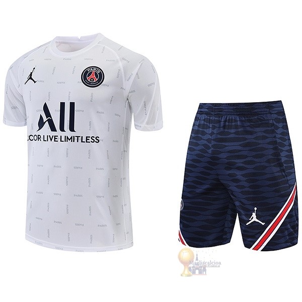 Calcio Maglie Formazione Set Completo Paris Saint Germain 2022 2023 Bianco Blu