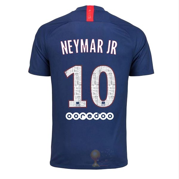 Calcio Maglie NO.10 Neymar JR Home Maglia Paris Saint Germain 2019 2020 Blu