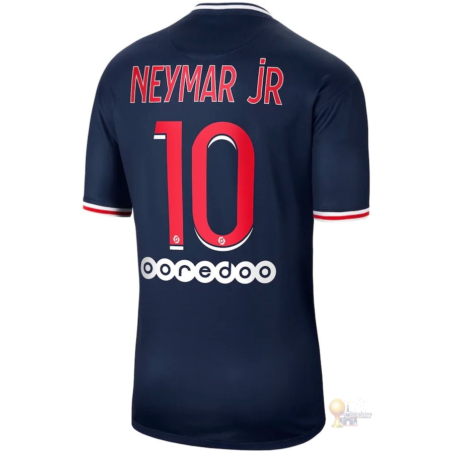 Calcio Maglie NO.10 Neymar JR Home Maglia Paris Saint Germain 2020 2021 Blu