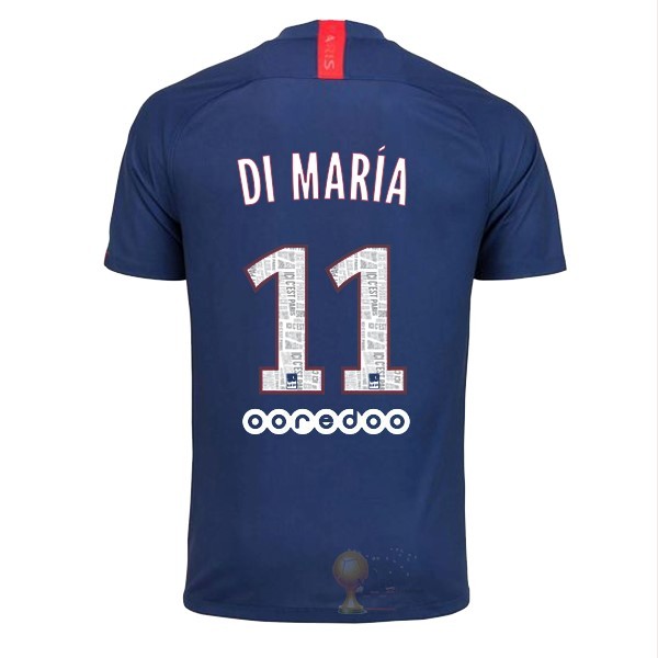 Calcio Maglie NO.11 Di Maria Home Maglia Paris Saint Germain 2019 2020 Blu