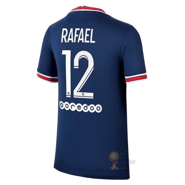 Calcio Maglie NO.12 Rafael Home Maglia Paris Saint Germain 2021 2022 Blu