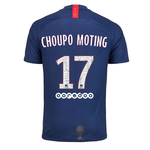 Calcio Maglie NO.17 Choupo Moting Home Maglia Paris Saint Germain 2019 2020 Blu