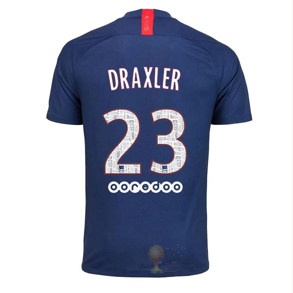 Calcio Maglie NO.23 Draxler Home Maglia Paris Saint Germain 2019 2020 Blu