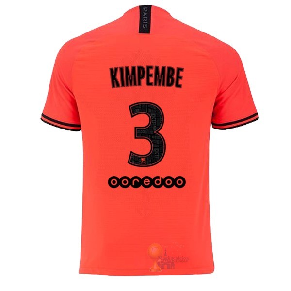 Calcio Maglie NO.3 Kimpembe Away Maglia Paris Saint Germain 2019 2020 Oroange