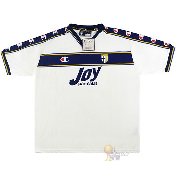 Calcio Maglie Segunda Camiseta Parma Retro 2001 2002 Bianco