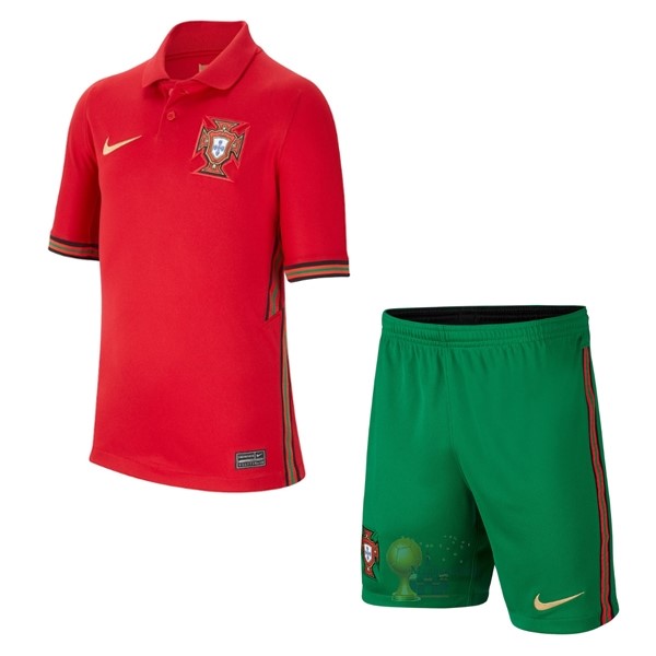 Calcio Maglie Home Conjunto De Bambino Portogallo 2020 Rosso