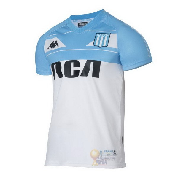 Calcio Maglie Home Maglia Racing Club 100th Bianco Blu