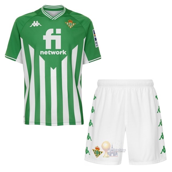 Calcio Maglie Home Conjunto De Bambino Real Betis 2021 2022 Verde Bianco