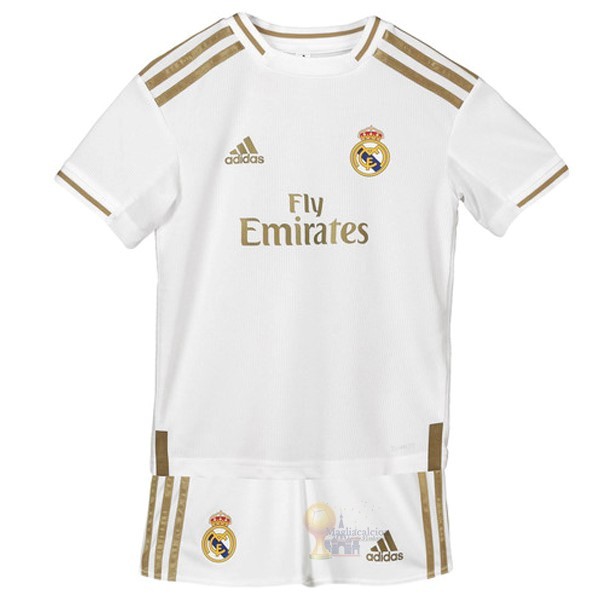 Calcio Maglie Home Conjunto De Bambino Real Madrid 2019 2020 Bianco