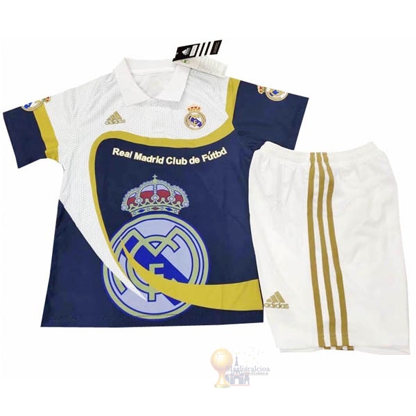 Calcio Maglie speciale Set Completo Bambino Real Madrid 2019 2020 Bianco Blu
