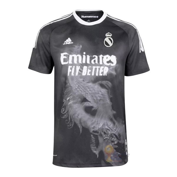 Calcio Maglie Human Race Camiseta Real Madrid 2020 2021 Nero