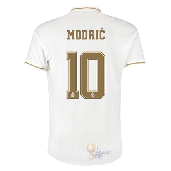 Calcio Maglie NO.10 Modric Home Maglia Real Madrid 2019 2020 Bianco