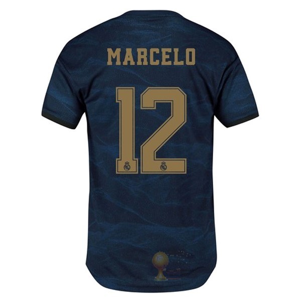 Calcio Maglie NO.12 Marcelo Away Maglia Real Madrid 2019 2020 Blu