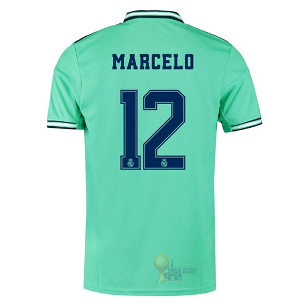 Calcio Maglie NO.12 Marcelo Terza Maglia Real Madrid 2019 2020 Verde
