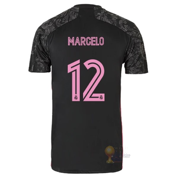 Calcio Maglie NO.12 Marcelo Terza Maglia Real Madrid 2020 2021 Nero