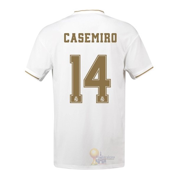 Calcio Maglie NO.14 Casemiro Home Maglia Real Madrid 2019 2020 Bianco