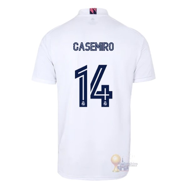 Calcio Maglie NO.14 Casemiro Home Maglia Real Madrid 2020 2021 Bianco
