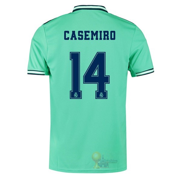 Calcio Maglie NO.14 Casemiro Terza Maglia Real Madrid 2019 2020 Verde