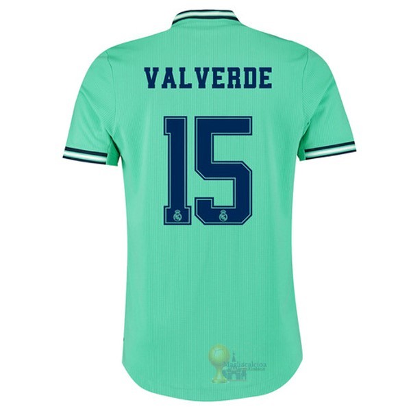 Calcio Maglie NO.15 ValVerde Terza Maglia Real Madrid 2019 2020 Verde