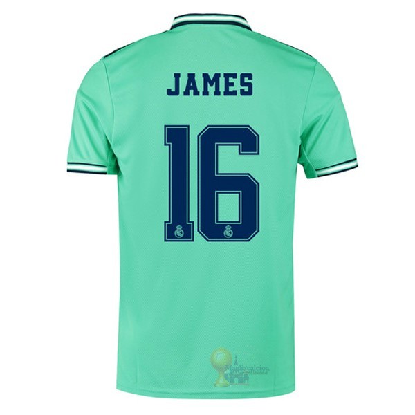 Calcio Maglie NO.16 James Terza Maglia Real Madrid 2019 2020 Verde