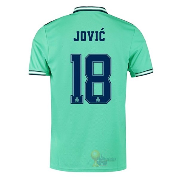 Calcio Maglie NO.18 Jovic Terza Maglia Real Madrid 2019 2020 Verde