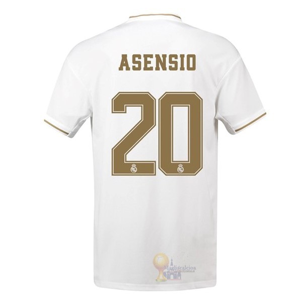 Calcio Maglie NO.20 Asensio Home Maglia Real Madrid 2019 2020 Bianco
