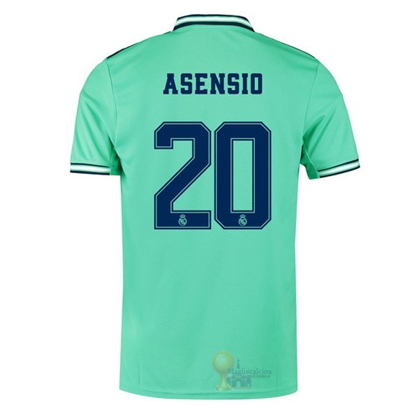 Calcio Maglie NO.20 Asensio Terza Maglia Real Madrid 2019 2020 Verde