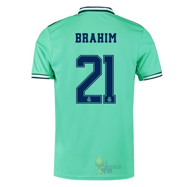 Calcio Maglie NO.21 Brahim Terza Maglia Real Madrid 2019 2020 Verde