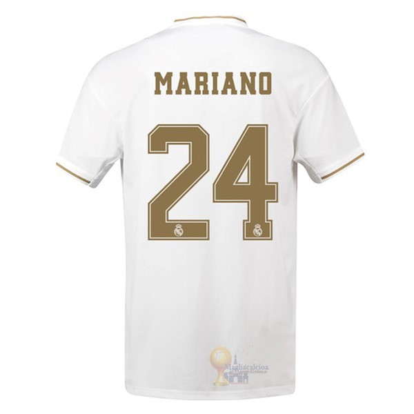 Calcio Maglie NO.24 Mariano Home Maglia Real Madrid 2019 2020 Bianco