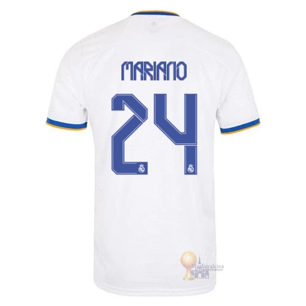 Calcio Maglie NO.24 Mariano Home Maglia Real Madrid 2021 2022 Bianco