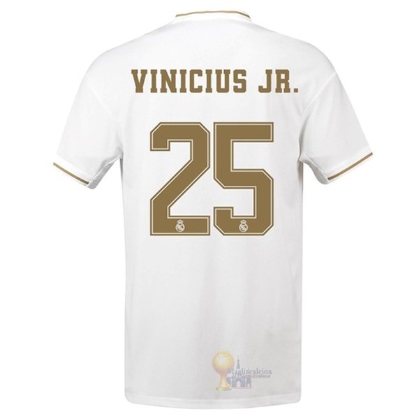 Calcio Maglie NO.25 Vinicius JR. Home Maglia Real Madrid 2019 2020 Bianco