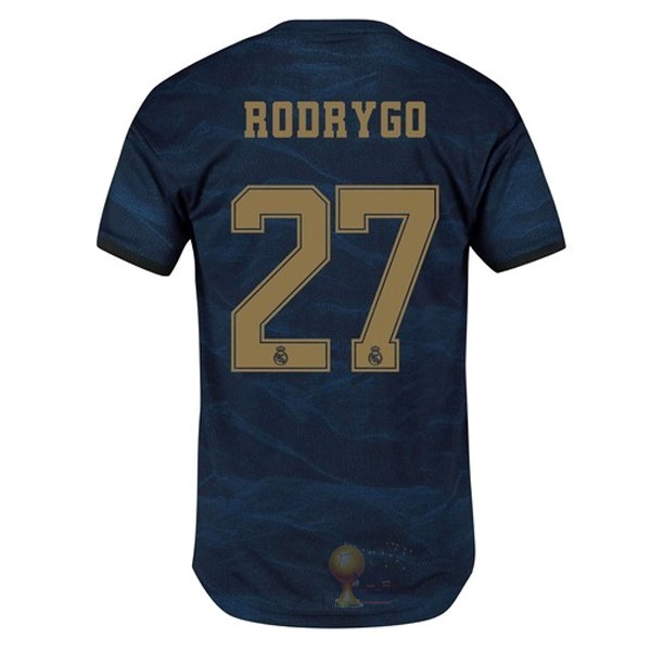 Calcio Maglie NO.27 Rodrygo Away Maglia Real Madrid 2019 2020 Blu