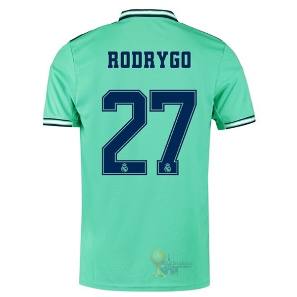 Calcio Maglie NO.27 Rodrygo Terza Maglia Real Madrid 2019 2020 Verde