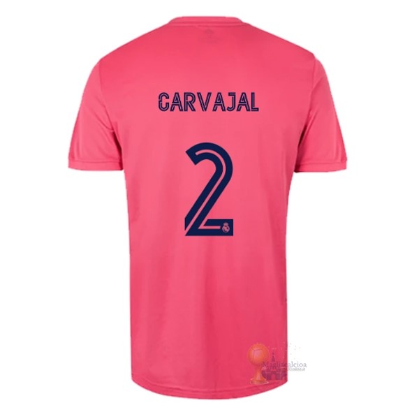 Calcio Maglie NO.2 Carvajal Away Maglia Real Madrid 2020 2021 Rosa