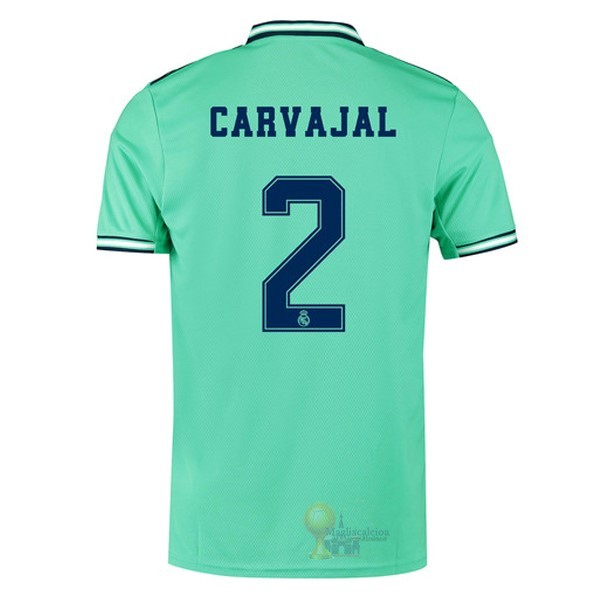Calcio Maglie NO.2 Carvajal Terza Maglia Real Madrid 2019 2020 Verde