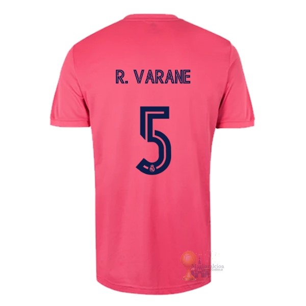 Calcio Maglie NO.5 Varane Away Maglia Real Madrid 2020 2021 Rosa
