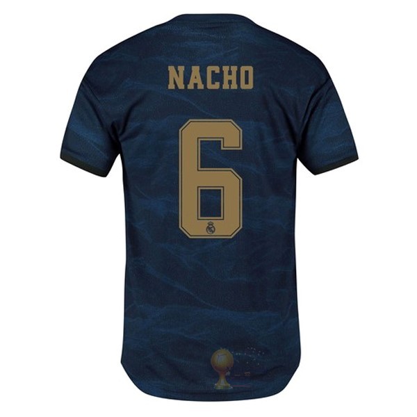 Calcio Maglie NO.6 Nacho Away Maglia Real Madrid 2019 2020 Blu