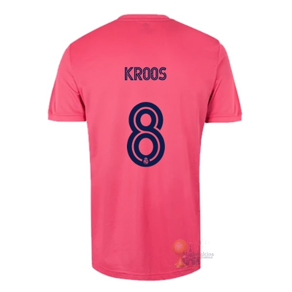 Calcio Maglie NO.8 Kroos Away Maglia Real Madrid 2020 2021 Rosa