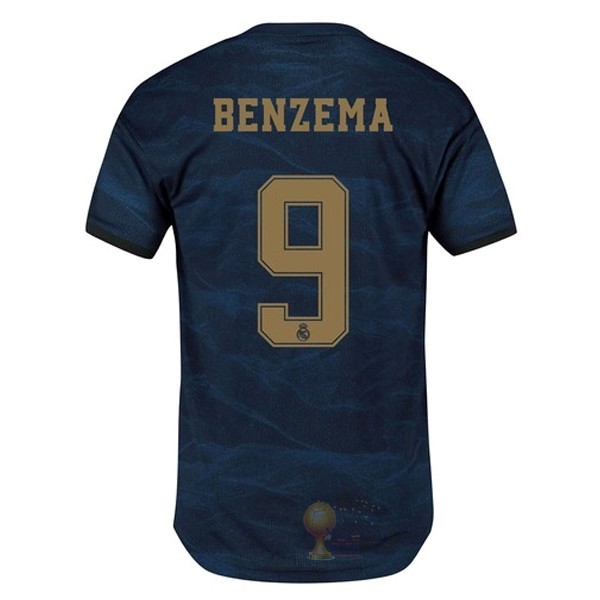 Calcio Maglie NO.9 Benzema Away Maglia Real Madrid 2019 2020 Blu