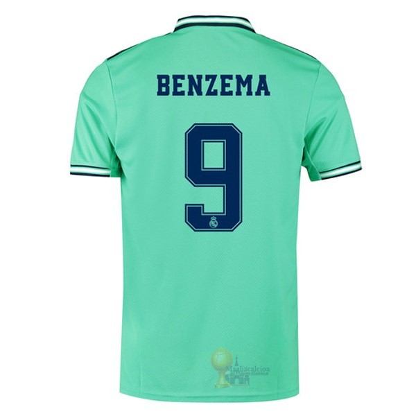 Calcio Maglie NO.9 Benzema Terza Maglia Real Madrid 2019 2020 Verde
