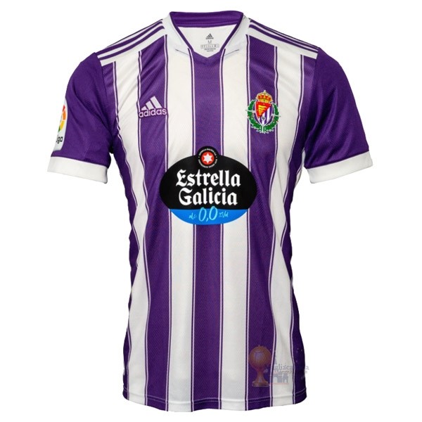 Calcio Maglie Home Maglia Real Valladolid 2021 2022 Bianco Purpureo